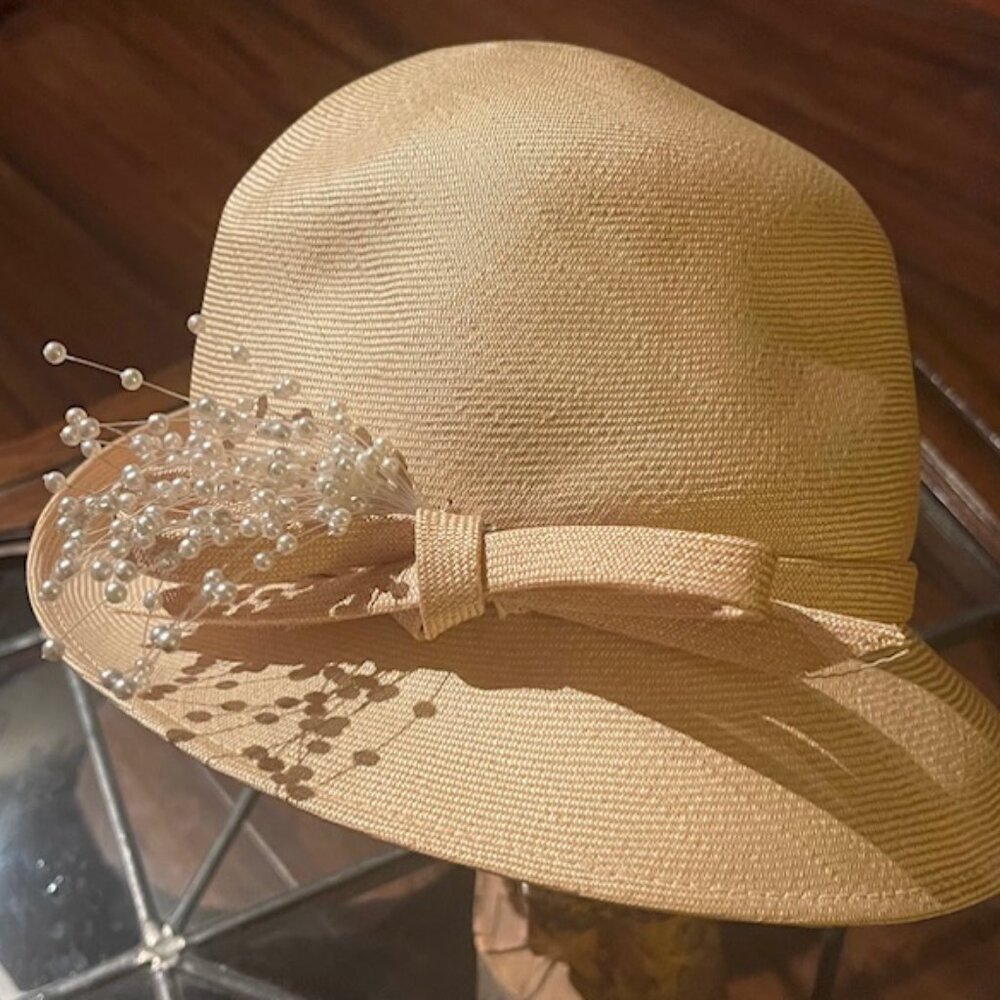 Vintage 1960’s Frank Olive Cream Hat